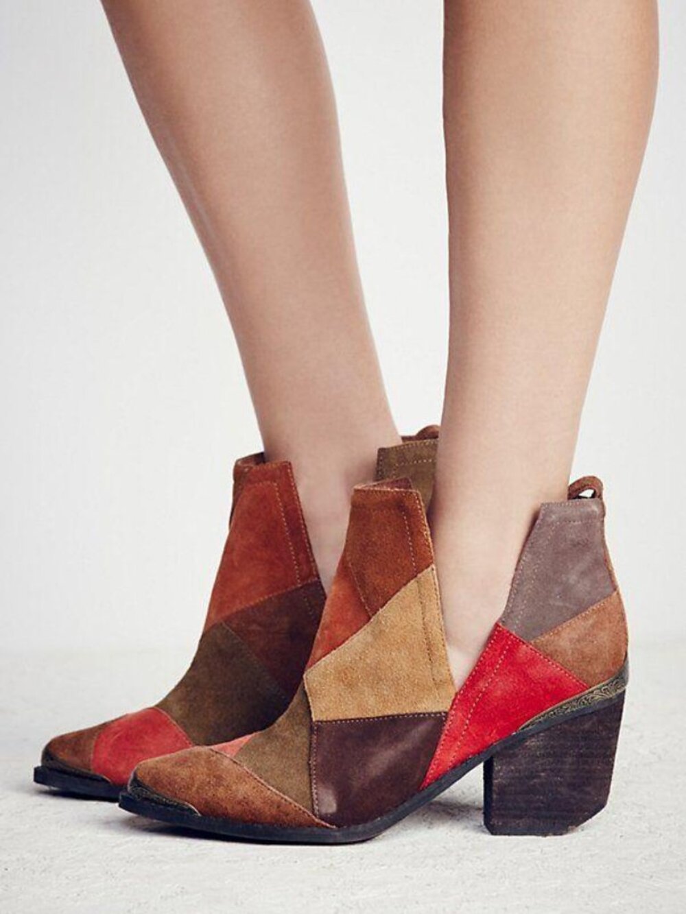 Jeffrey Campbell Free People Hunt the Plains Patchwork Boots